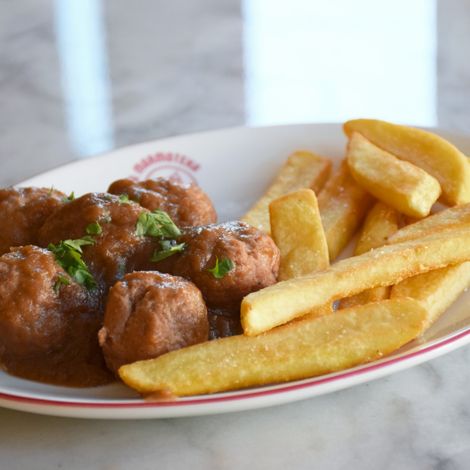 Albóndigas en salsa de oporto