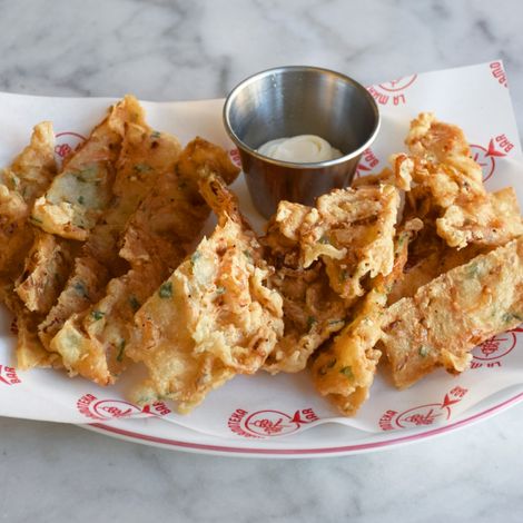 Tortillitas de camarones en palitos